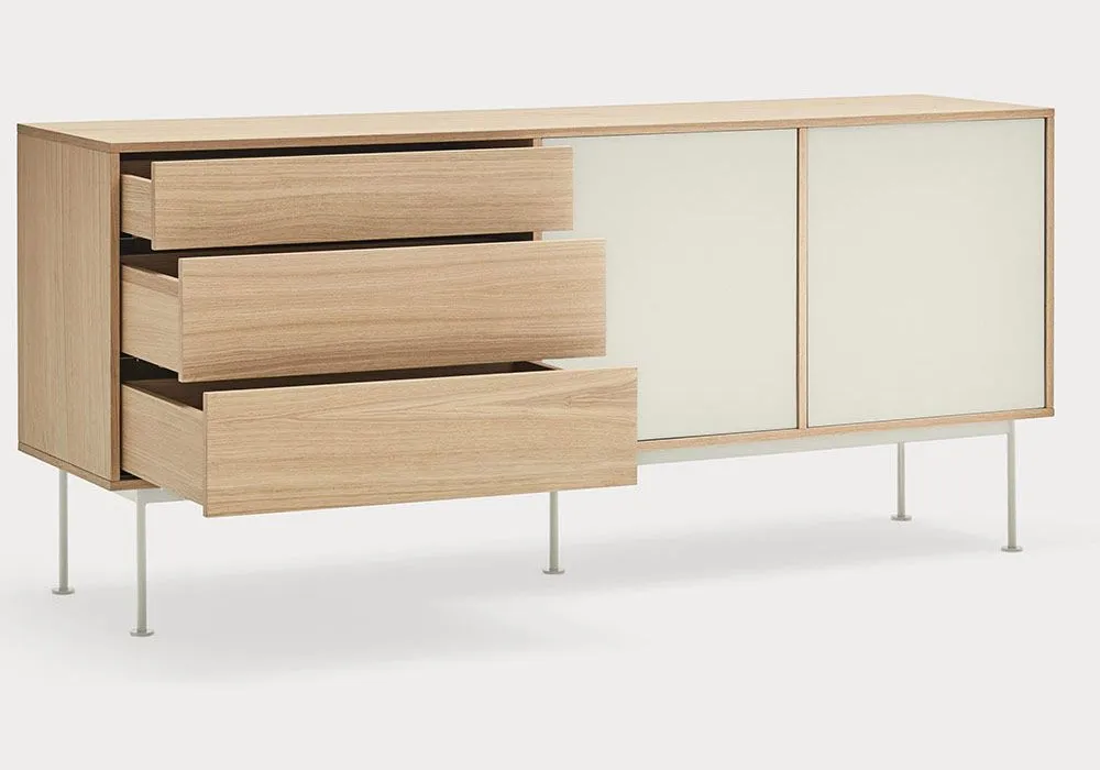 Buffet Bas 2 Portes 3 Tiroirs Yoko – Image 8