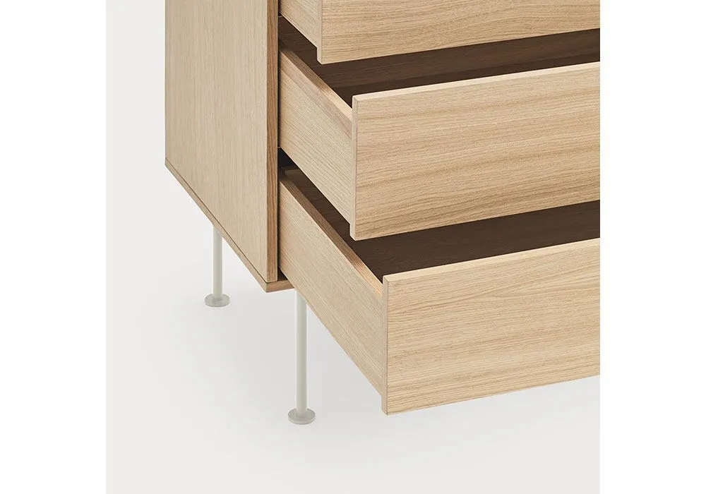 Buffet Bas 2 Portes 3 Tiroirs Yoko – Image 9