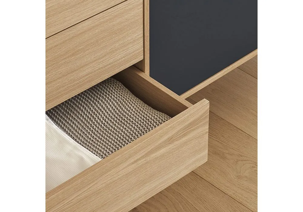 Buffet Bas 2 Portes 3 Tiroirs Yoko – Image 3