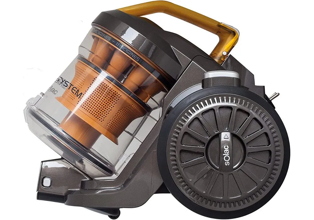 Aspirateur sans Sac Multi-Cyclone Noir Orange Solac (AS3252) – Image 3