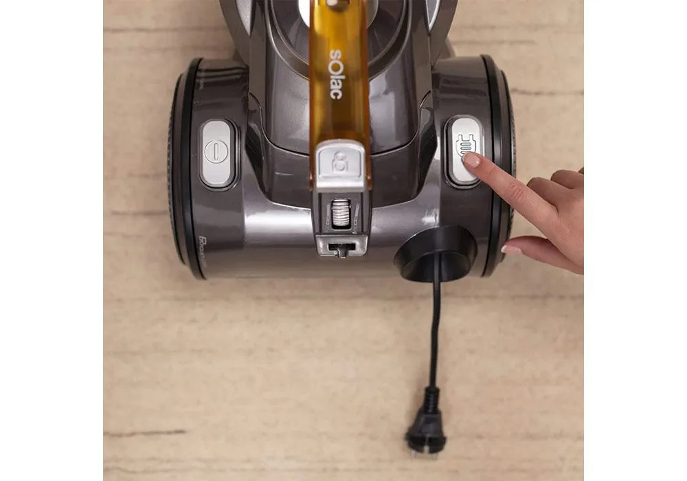 Aspirateur sans Sac Multi-Cyclone Noir Orange Solac (AS3252) – Image 6